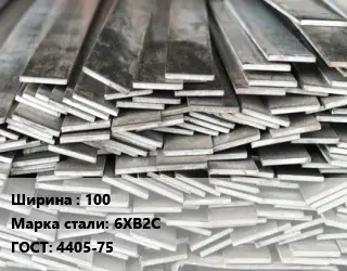 Полоса стальная профильная 100 Сталь: 6ХВ2С ГОСТ: 4405-75